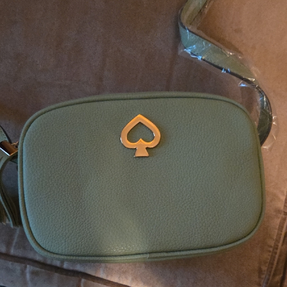 Kate Spade Leather Kourtney Camera Mint Green Crossbody Bag - Picture 2 of 5